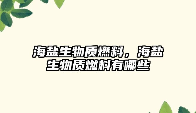 海鹽生物質(zhì)燃料，海鹽生物質(zhì)燃料有哪些