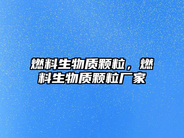 燃料生物質(zhì)顆粒，燃料生物質(zhì)顆粒廠家