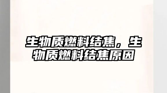 生物質(zhì)燃料結(jié)焦，生物質(zhì)燃料結(jié)焦原因