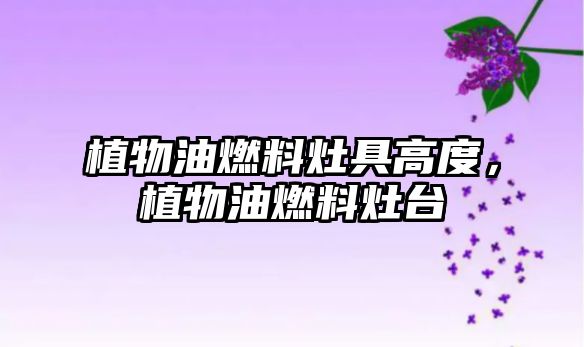 植物油燃料灶具高度，植物油燃料灶臺