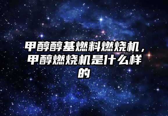 甲醇醇基燃料燃燒機(jī)，甲醇燃燒機(jī)是什么樣的