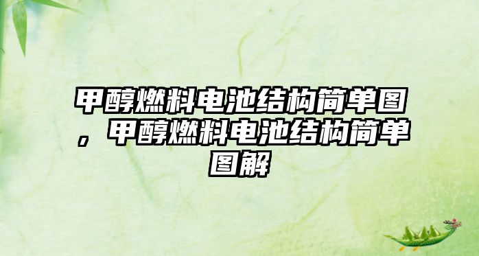 甲醇燃料電池結(jié)構(gòu)簡單圖，甲醇燃料電池結(jié)構(gòu)簡單圖解