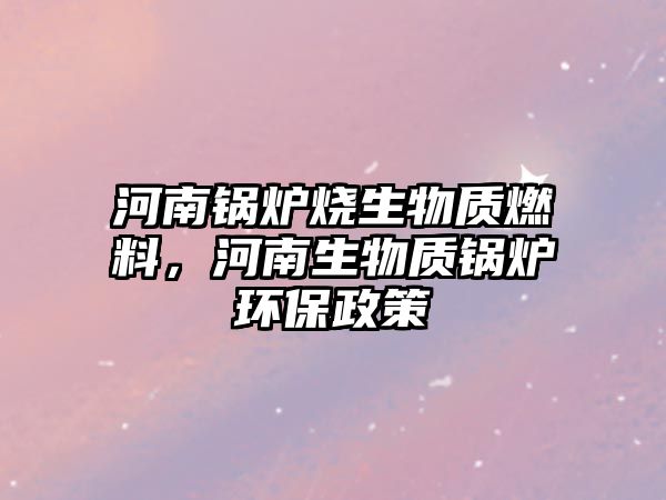 河南鍋爐燒生物質(zhì)燃料，河南生物質(zhì)鍋爐環(huán)保政策