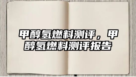 甲醇?xì)淙剂蠝y(cè)評(píng)，甲醇?xì)淙剂蠝y(cè)評(píng)報(bào)告