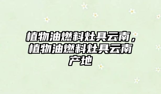 植物油燃料灶具云南，植物油燃料灶具云南產(chǎn)地