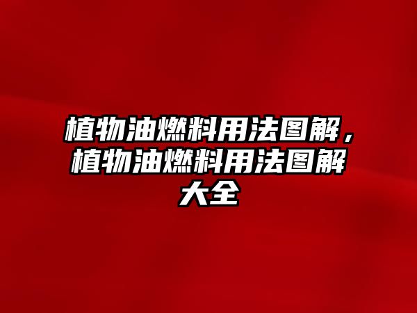 植物油燃料用法圖解，植物油燃料用法圖解大全