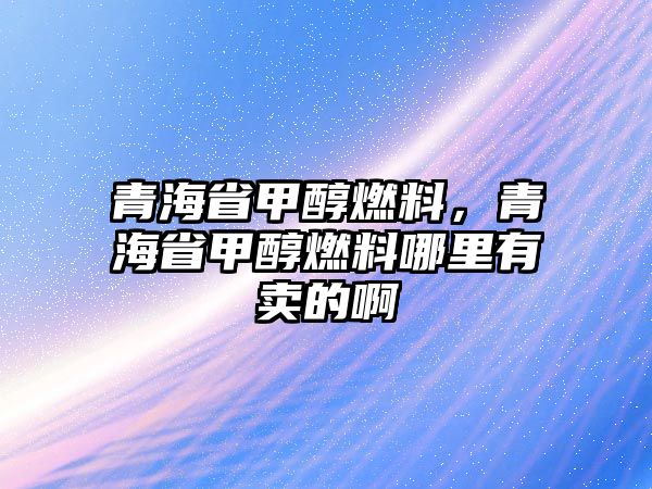 青海省甲醇燃料，青海省甲醇燃料哪里有賣的啊