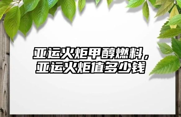 亞運(yùn)火炬甲醇燃料，亞運(yùn)火炬值多少錢