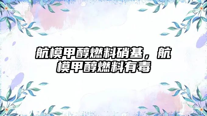 航模甲醇燃料硝基,航模甲醇燃料有毒