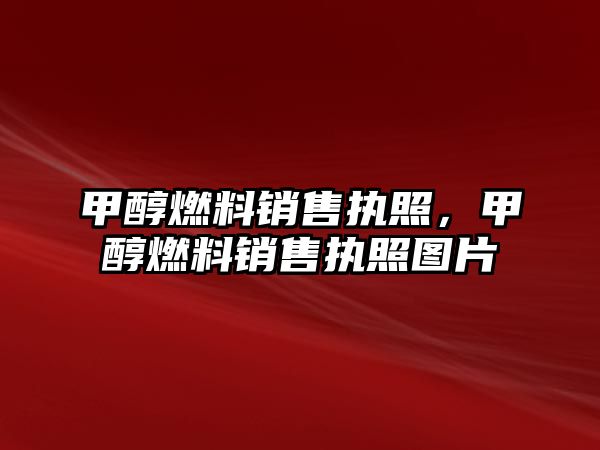 甲醇燃料銷售執(zhí)照，甲醇燃料銷售執(zhí)照?qǐng)D片