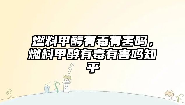 燃料甲醇有毒有害嗎，燃料甲醇有毒有害嗎知乎
