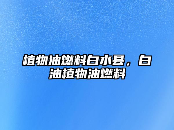 植物油燃料白水縣，白油植物油燃料