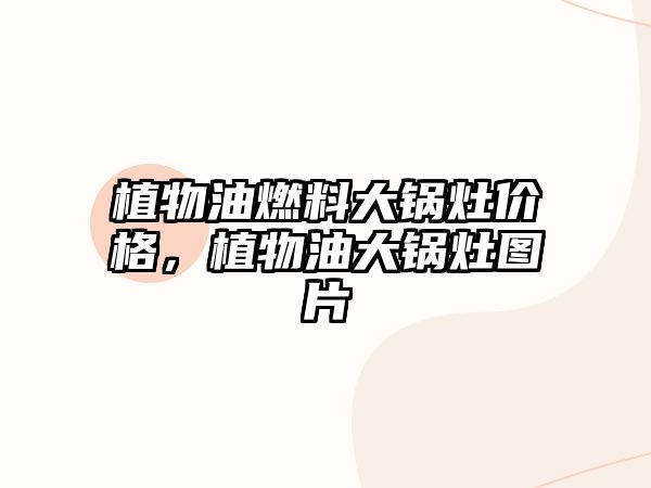 植物油燃料大鍋灶價格，植物油大鍋灶圖片