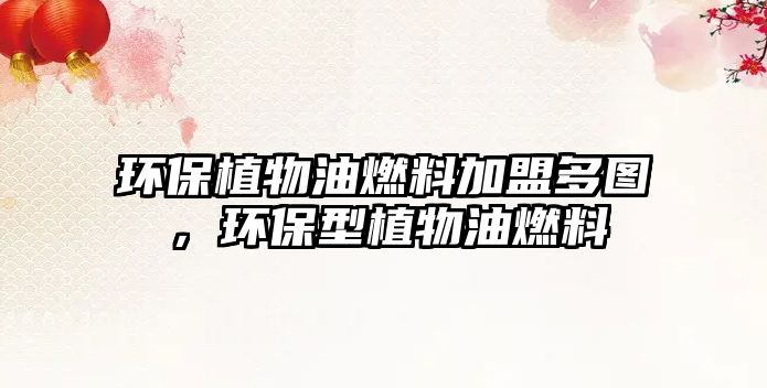 環(huán)保植物油燃料加盟多圖，環(huán)保型植物油燃料