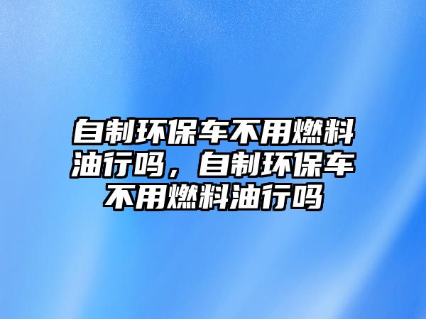 自制環(huán)保車不用燃料油行嗎，自制環(huán)保車不用燃料油行嗎