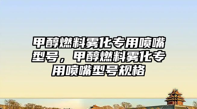 甲醇燃料霧化專用噴嘴型號(hào)，甲醇燃料霧化專用噴嘴型號(hào)規(guī)格