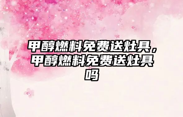 甲醇燃料免費送灶具，甲醇燃料免費送灶具嗎