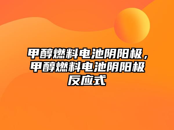 甲醇燃料電池陰陽(yáng)極，甲醇燃料電池陰陽(yáng)極反應(yīng)式