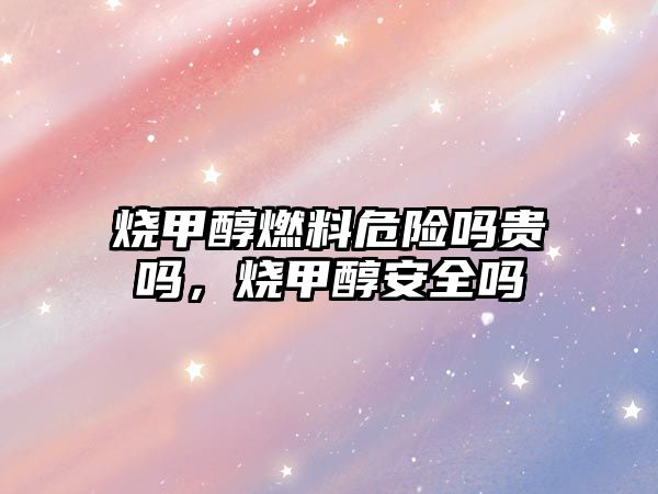 燒甲醇燃料危險(xiǎn)嗎貴嗎，燒甲醇安全嗎