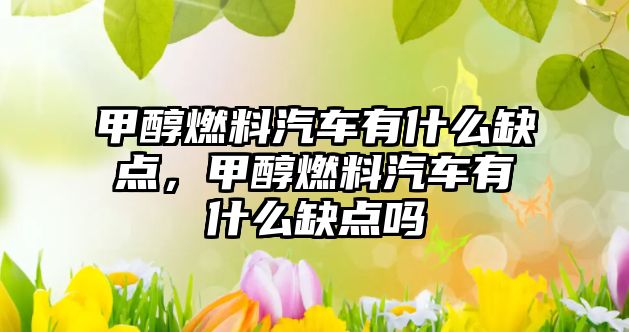 甲醇燃料汽車有什么缺點，甲醇燃料汽車有什么缺點嗎